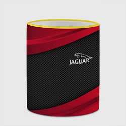 Кружка 3D Jaguar: Red Sport, цвет: 3D-желтый кант — фото 2