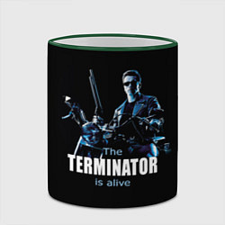 Кружка 3D Terminator: Is alive, цвет: 3D-зеленый кант — фото 2