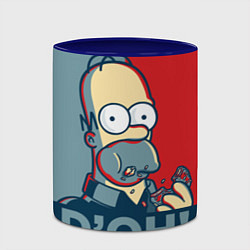 Кружка 3D Homer Simpson DOH!, цвет: 3D-белый + синий — фото 2