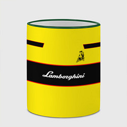 Кружка 3D Lamborghini Style, цвет: 3D-зеленый кант — фото 2