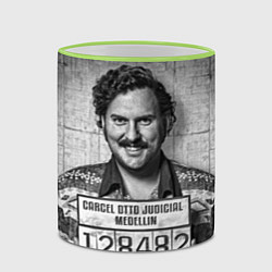 Кружка 3D Пабло Эскобар, цвет: 3D-светло-зеленый кант — фото 2