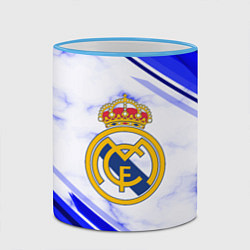 Кружка 3D Real Madrid цвета 3D-небесно-голубой кант — фото 2