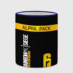 Кружка 3D Rainbow Six Siege: Alpha Pack, цвет: 3D-синий кант — фото 2