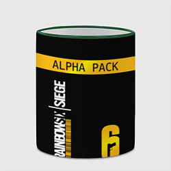 Кружка 3D Rainbow Six Siege: Alpha Pack, цвет: 3D-зеленый кант — фото 2