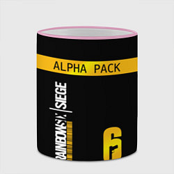 Кружка 3D Rainbow Six Siege: Alpha Pack, цвет: 3D-розовый кант — фото 2