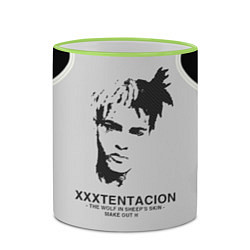 Кружка 3D XXXTentacion RIP, цвет: 3D-светло-зеленый кант — фото 2