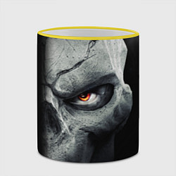 Кружка 3D Darksiders Skull, цвет: 3D-желтый кант — фото 2