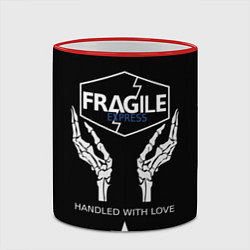 Кружка 3D Death Stranding: Fragile Express, цвет: 3D-красный кант — фото 2