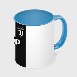 Кружка 3D FC Juventus 18-19, цвет: 3D-белый + небесно-голубой