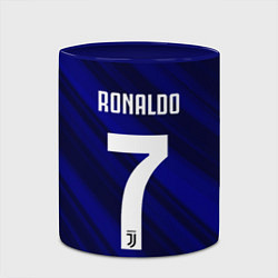 Кружка 3D Ronaldo 7: Blue Sport, цвет: 3D-белый + синий — фото 2