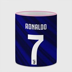 Кружка 3D Ronaldo 7: Blue Sport, цвет: 3D-розовый кант — фото 2