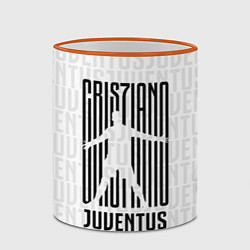 Кружка 3D Cris7iano Juventus, цвет: 3D-оранжевый кант — фото 2