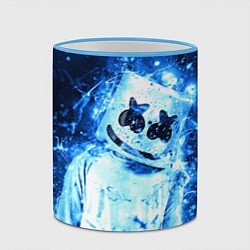 Кружка 3D Marshmello: Blue Liquid, цвет: 3D-небесно-голубой кант — фото 2