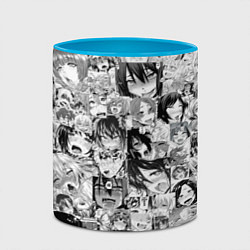 Кружка 3D AHEGAO, цвет: 3D-белый + небесно-голубой — фото 2