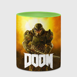 Кружка 3D DOOM: Soldier, цвет: 3D-белый + светло-зеленый — фото 2