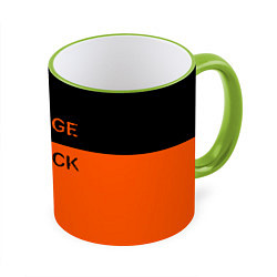 Кружка 3D Orange Is the New Black, цвет: 3D-светло-зеленый кант
