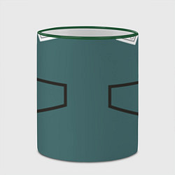 Кружка 3D MHA IZUKU MIDORIYA, цвет: 3D-зеленый кант — фото 2