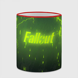 Кружка 3D Fallout: Radiation Storm, цвет: 3D-красный кант — фото 2