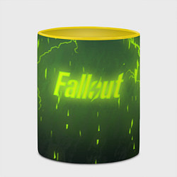 Кружка 3D Fallout: Radiation Storm, цвет: 3D-белый + желтый — фото 2
