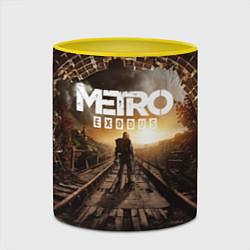 Кружка 3D Metro Exodus: Sunset, цвет: 3D-белый + желтый — фото 2