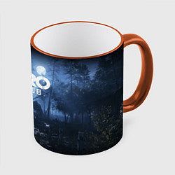 Кружка 3D Metro Exodus: Dark Moon, цвет: 3D-оранжевый кант