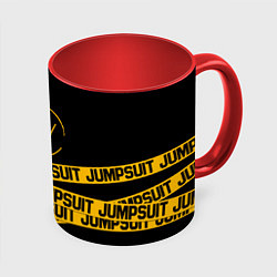 Кружка 3D Twenty One Pilots: Jumpsuit, цвет: 3D-белый + красный