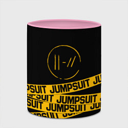 Кружка 3D Twenty One Pilots: Jumpsuit, цвет: 3D-белый + розовый — фото 2