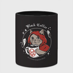 Кружка 3D Black Cat, Black Coffee, цвет: 3D-белый + черный — фото 2