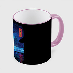 Кружка 3D Blade Runner: Dark Night, цвет: 3D-розовый кант