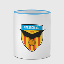 Кружка 3D Valencia C.F. 1919, цвет: 3D-небесно-голубой кант — фото 2