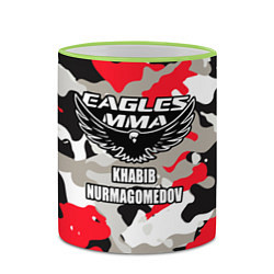 Кружка 3D Khabib Nurmagomedov: Red Camo, цвет: 3D-светло-зеленый кант — фото 2