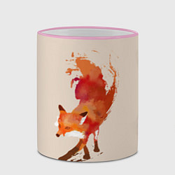 Кружка 3D Paint Fox, цвет: 3D-розовый кант — фото 2