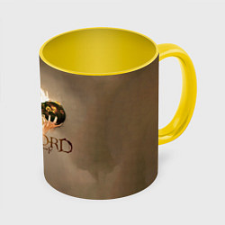 Кружка 3D Overlord Albedo, цвет: 3D-белый + желтый