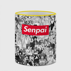 Кружка 3D SENPAI Stories, цвет: 3D-желтый кант — фото 2