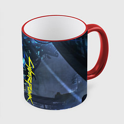 Кружка 3D Cyberpunk 2077, цвет: 3D-красный кант