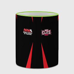Кружка 3D MMA Elite, цвет: 3D-светло-зеленый кант — фото 2