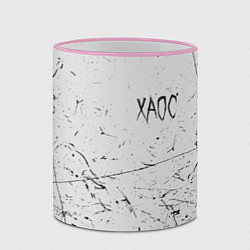 Кружка 3D ХАОС: GONEFludd, цвет: 3D-розовый кант — фото 2