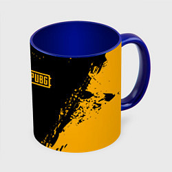 Кружка 3D PUBG: Black Fashion, цвет: 3D-белый + синий
