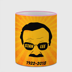 Кружка 3D Stan Lee 1922-2018, цвет: 3D-розовый кант — фото 2