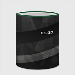Кружка 3D CS:GO Graphite, цвет: 3D-зеленый кант — фото 2