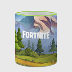 Кружка 3D Fortnite: Forest View, цвет: 3D-светло-зеленый кант — фото 2