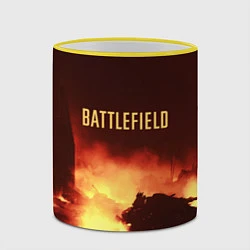 Кружка 3D Battlefield War, цвет: 3D-желтый кант — фото 2