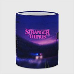Кружка 3D Stranger Things: Neon Road, цвет: 3D-синий кант — фото 2