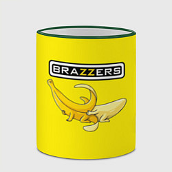 Кружка 3D Brazzers: Yellow Banana, цвет: 3D-зеленый кант — фото 2