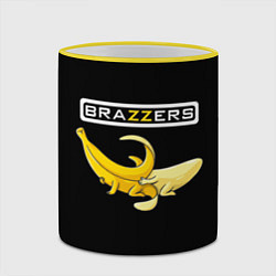 Кружка 3D Brazzers: Black Banana, цвет: 3D-желтый кант — фото 2