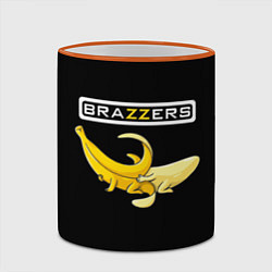 Кружка 3D Brazzers: Black Banana, цвет: 3D-оранжевый кант — фото 2