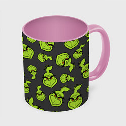 Кружка 3D The Grinch, цвет: 3D-белый + розовый
