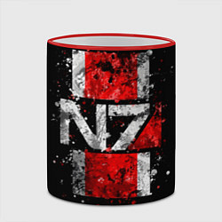 Кружка 3D Mass Effect N7, цвет: 3D-красный кант — фото 2