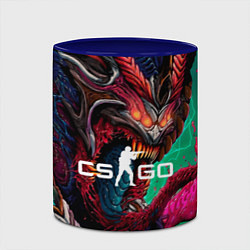 Кружка 3D CS GO hyper beast skin, цвет: 3D-белый + синий — фото 2