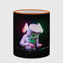 Кружка 3D Marshmello: Disco for You, цвет: 3D-оранжевый кант — фото 2